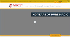 Desktop Screenshot of gosetto.com